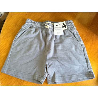 Cotton on kids henry slouch shorts – size 4 - steel core - baby & toddler bottoms baby clothing