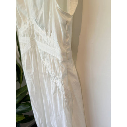 Country road size 16 white v-neck linen blend dress rrp $499.99 - dresses top women’s apparel