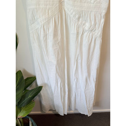 Country road size 16 white v-neck linen blend dress rrp $499.99 - dresses top women’s apparel
