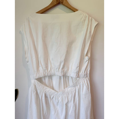 Country road size 16 white v-neck linen blend dress rrp $499.99 - dresses top women’s apparel
