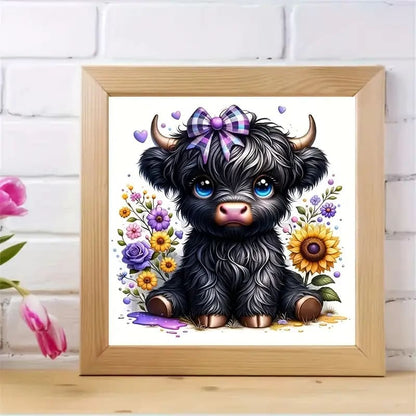 4x mini calf diamond painting kit - drawing & painting kits crafts