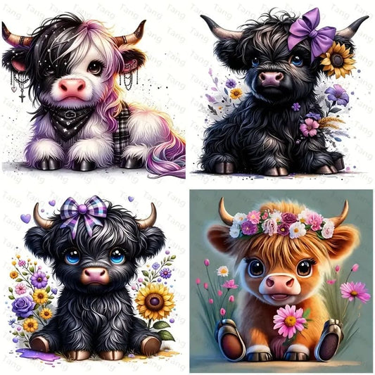 4x mini calf diamond painting kit - drawing & painting kits crafts