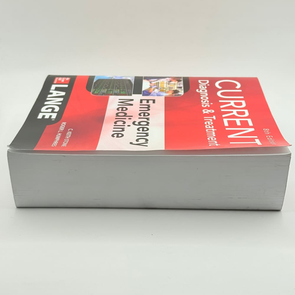 Current diagnosis & treatment emergency medicine 8th edition by stone & humphries - print books printed media