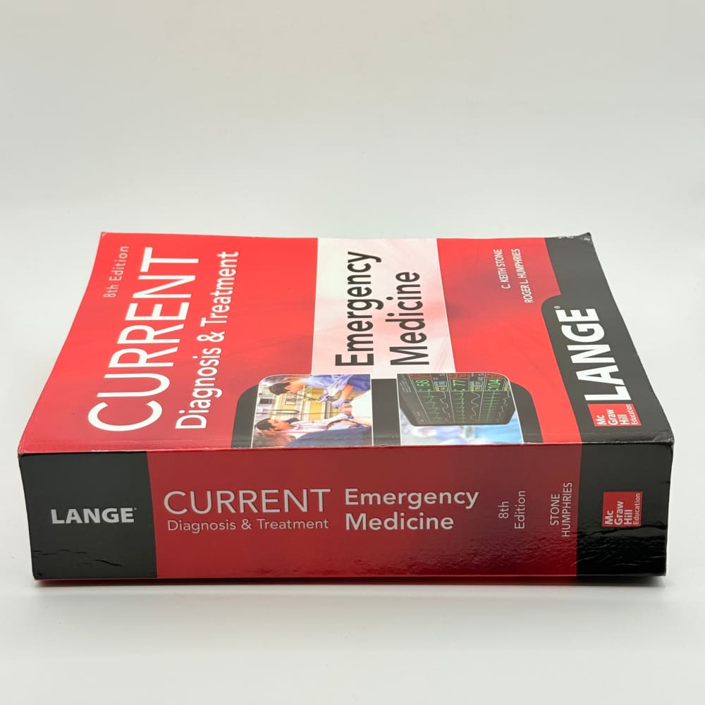 Current diagnosis & treatment emergency medicine 8th edition by stone & humphries - print books printed media