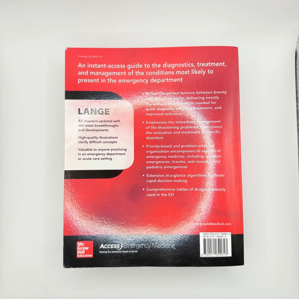 Current diagnosis & treatment emergency medicine 8th edition by stone & humphries - print books printed media