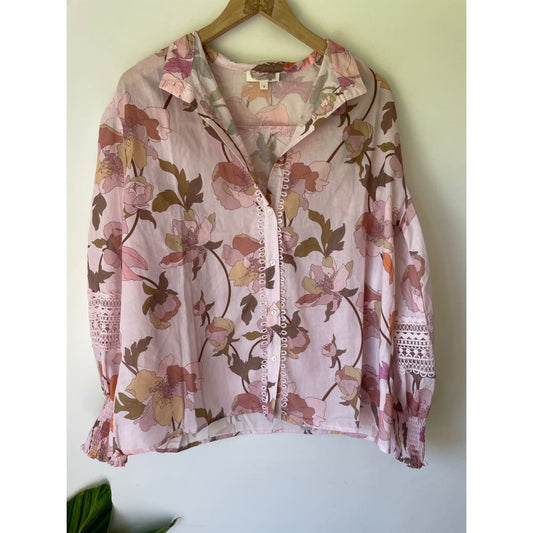 Floral blouse – size s – brand new cut label - shirts blouse - bnew label cut branded clothing - clothing & fashion