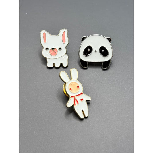 3x adorable animal enamel pin set - brooches & lapel pins accessories women’s apparel