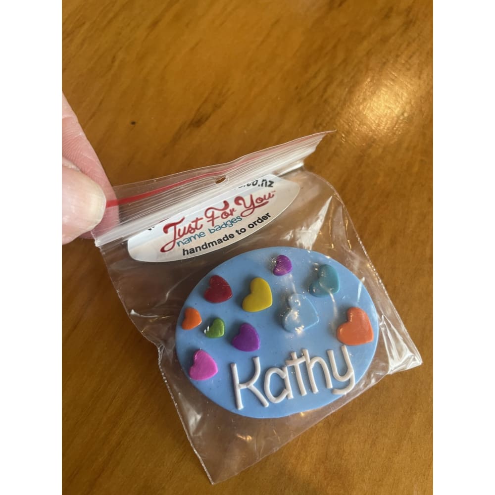 Handmade personalised name badge - kathy - name plates office supplies - stationery stationery