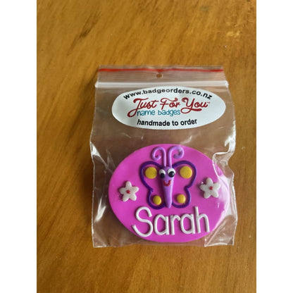Handmade personalised name badge - sarah - name plates office supplies - stationery stationery