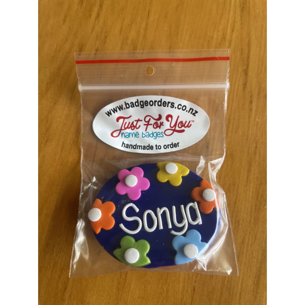 Handmade personalised name badge - sonya - name plates office supplies - stationery stationery