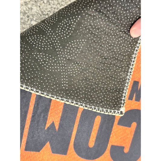 Welcome don’t step on my wiener dachshund mat orange and beige - door mats home&living materials