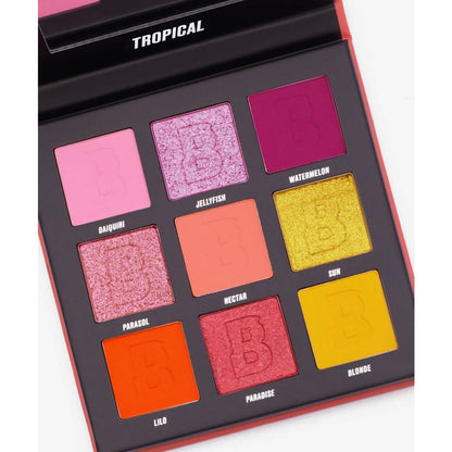 By beauty bay tropical 9 colour palette - eye shadows eye - makeup women’s beauty product