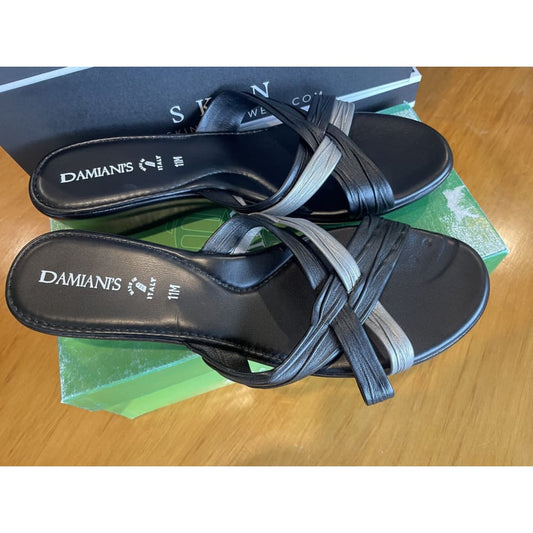 Damian’s low heel strappy slides – size 10 fit | brand new - sandals clothing & fashion - slides - slippers women’s