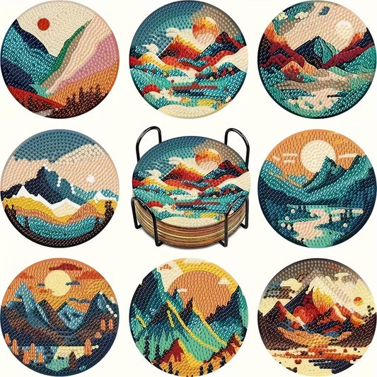 Diamond Art Coaster Set