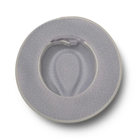 Deborah hutton canopy bay mixed grey coolum fedora hat silver mist rrp $135 - fedoras accessories women’s apparel