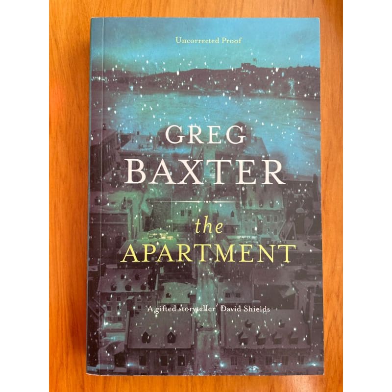 The apartment - greg baxter - print books book - fiction - literature printed media