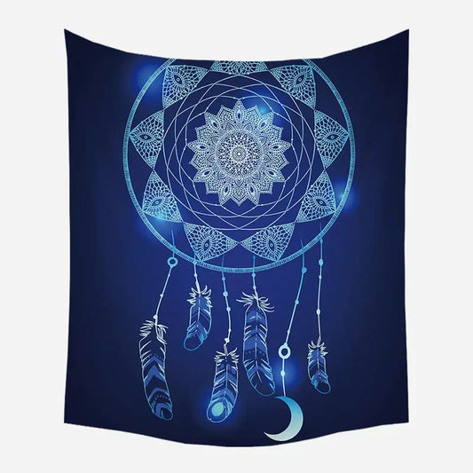 Kr magic blue dream catcher tapestry - decorative tapestries home&living materials