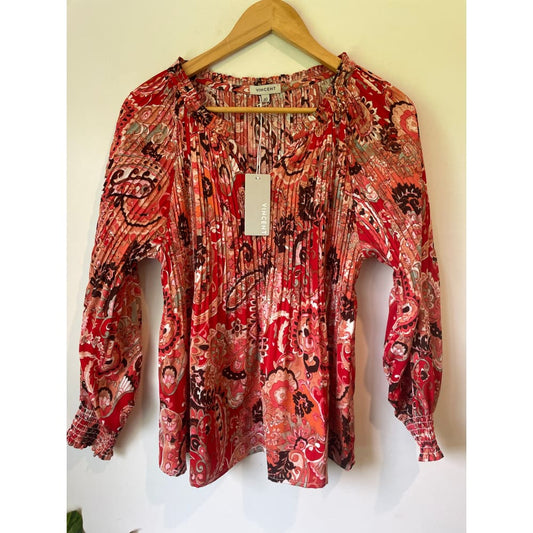 Vincent size 10 top - clothing tops blouse - clothing & fashion - designer clearance - top women’s apparel