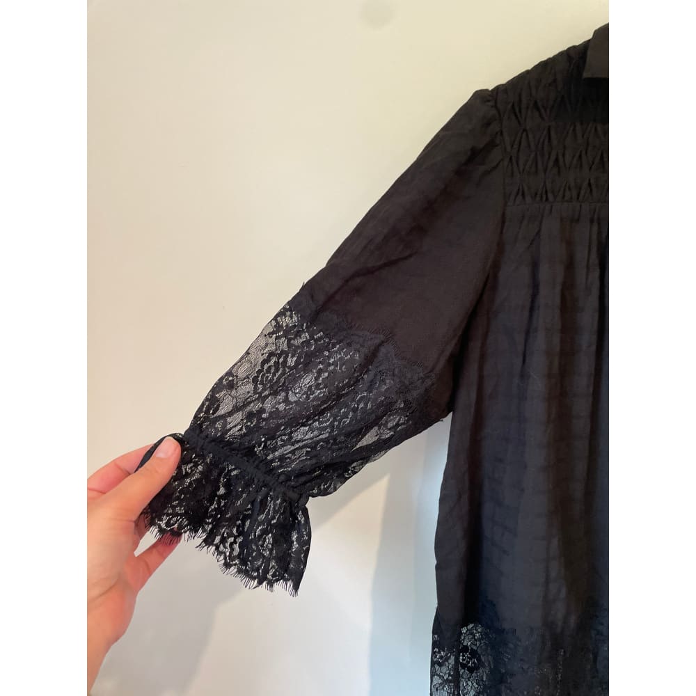 Seduce nz size 10 lace trim top - clothing tops blouse - clothing & fashion - designer clearance - top women’s apparel