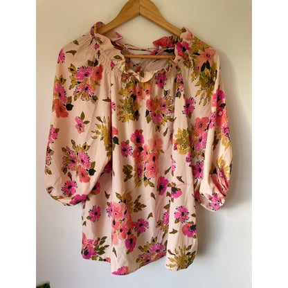 Zafina size 10 floral top - clothing tops clothing & fashion - designer clearance - dresses - top women’s apparel