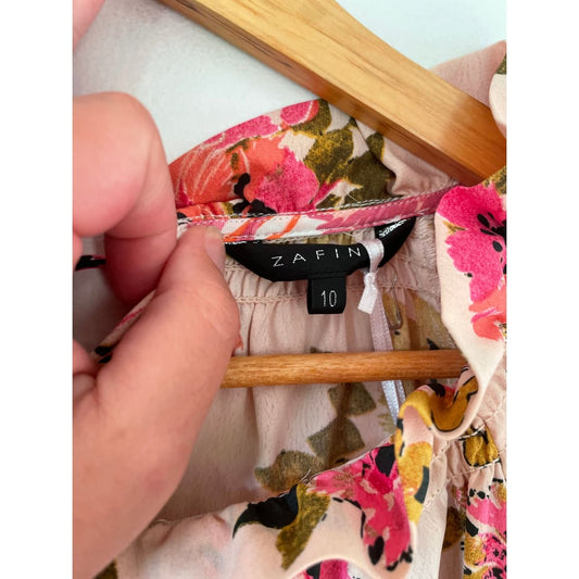 Zafina size 10 floral top - clothing tops clothing & fashion - designer clearance - dresses - top women’s apparel