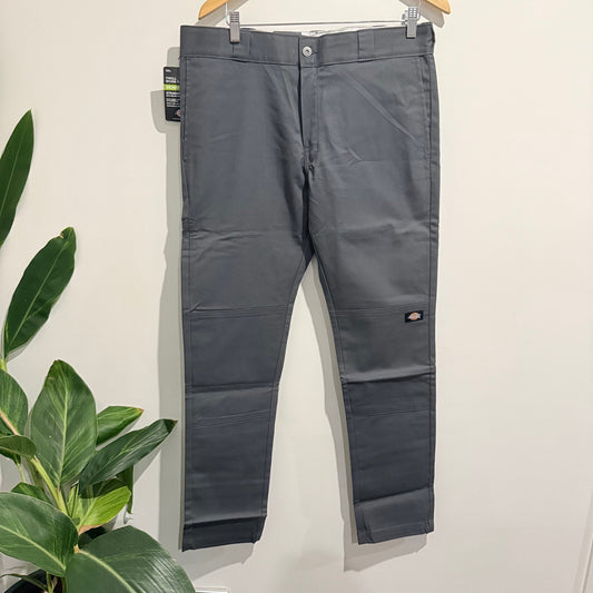 Dickies twill work pant 34x32 – skinny fit straight leg men’s workwear rrp $79.99 charcoal gray - cargo pants bottoms