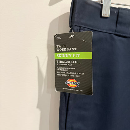 Dickies twill work pant 34x32 – skinny fit straight leg men’s navy workwear rrp $89.99 - dark navy - cargo pants