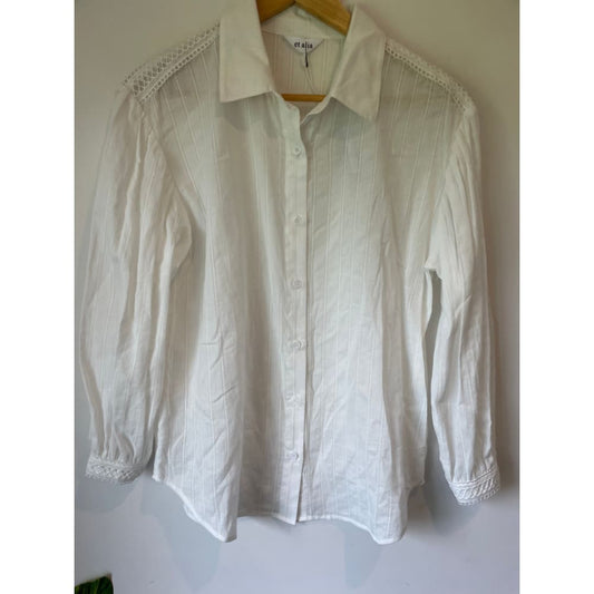 Et alia size xs/8 blair shirt - shirts blouse - clothing & fashion - designer clearance - top women’s apparel