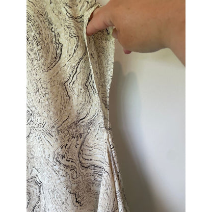 Et alia size xs/8 marble asymmetrical tunic - tunics blouse - clothing & fashion - designer clearance women’s apparel