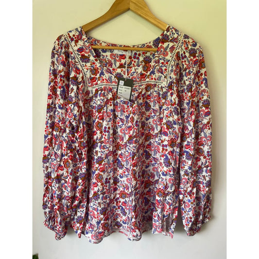 Seduce nz size 10 top in floral - clothing tops blouse - clothing & fashion - designer clearance - top women’s apparel