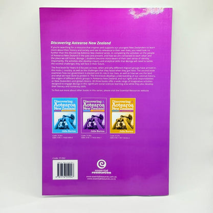 Discovering aotearoa new zealand years 4-6 book 2 by julia burton - print books what’s new printed media