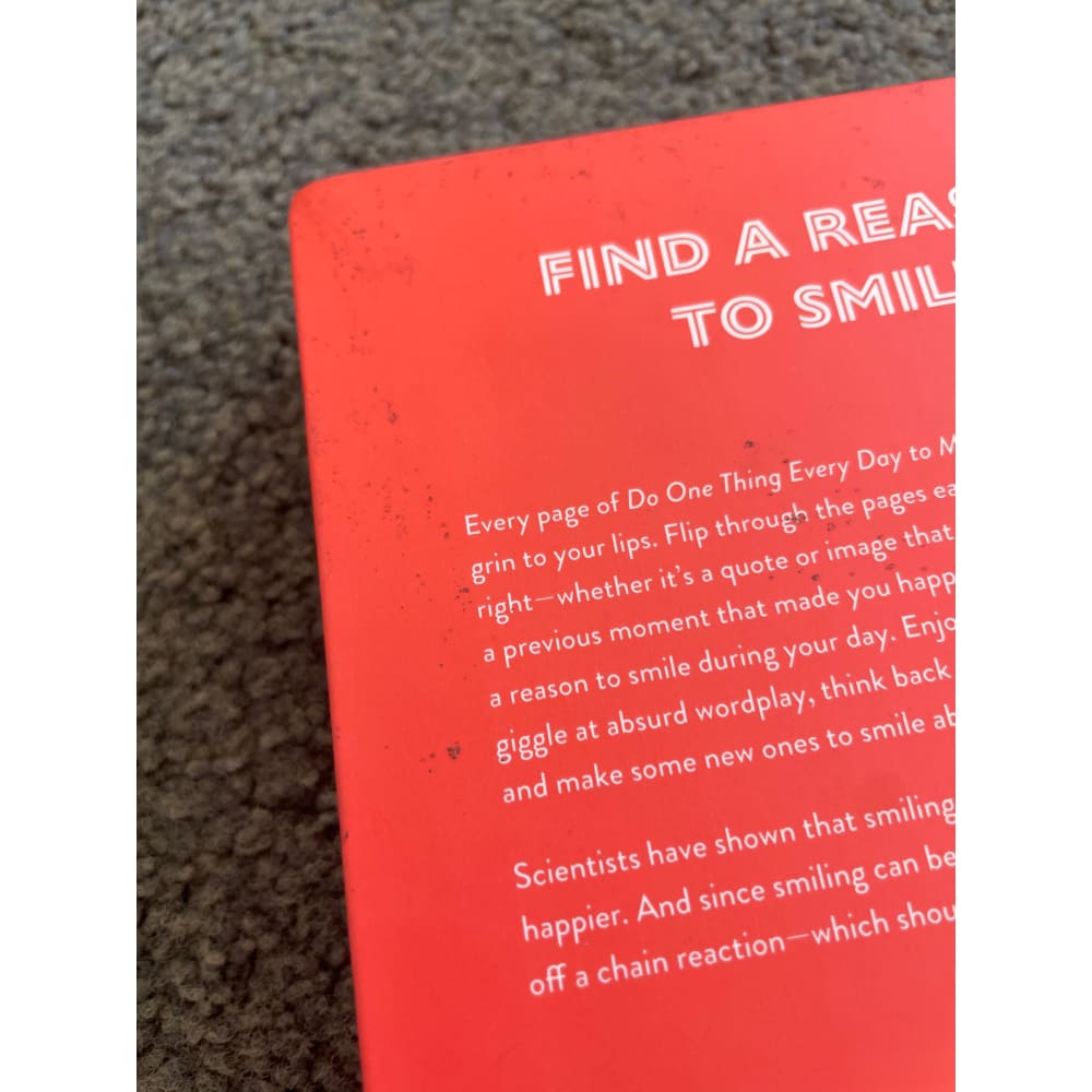 Do one thing every day to make you smile: a journal - journals printed media