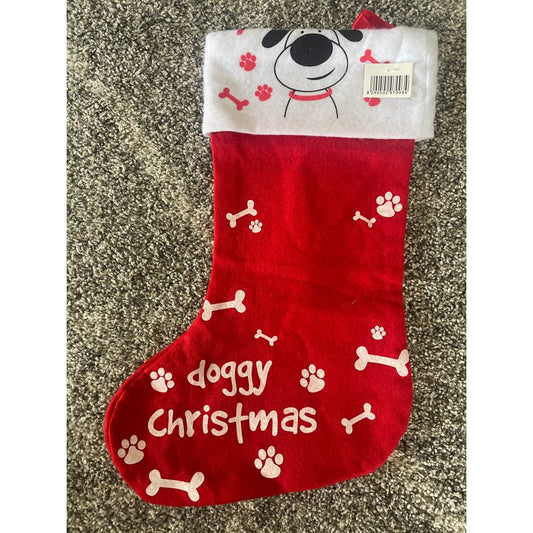 Doggy christmas stocking for pets - pet apparel christmas decorations - seasonal & holidays decorations seasonal &