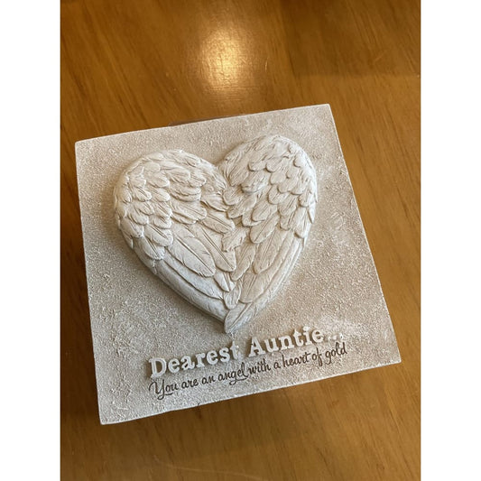 Dearest auntie gift plaque - decorative plaques gift items - seasonal & holidays decorations seasonal & holidays