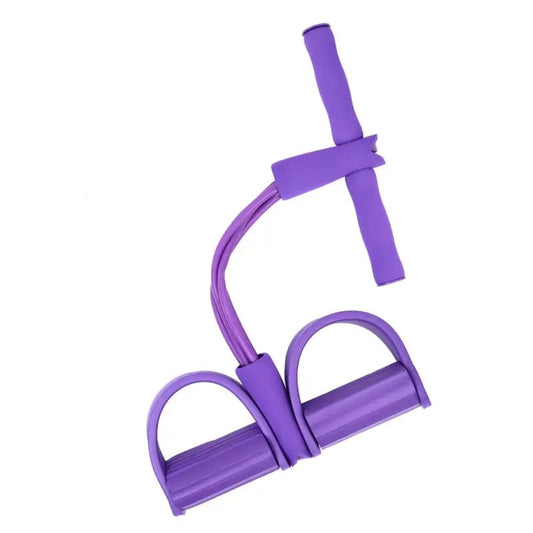4-tube premium resistance bands - purple - exercise bands & loops health and wellness