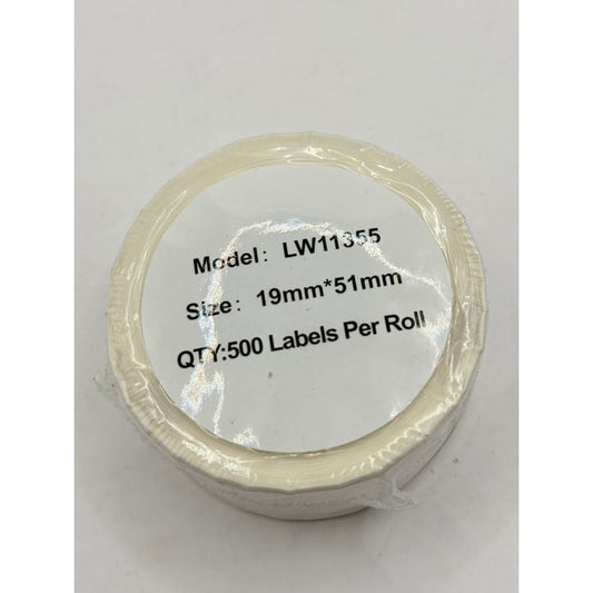 Dymo lw11355 address labels - 19mm x 51mm 500 labels per roll - address labels stationery