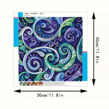 Maori Tribal 5D Diamond Painting Kit 30x30cm