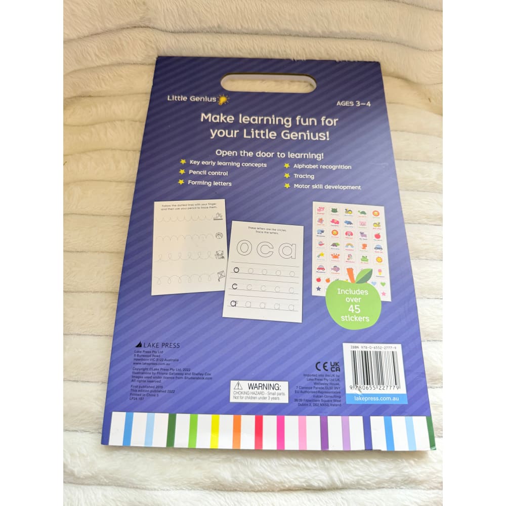 Little genius volume 2: starting to write fun educational pad books for kids - print books printed media