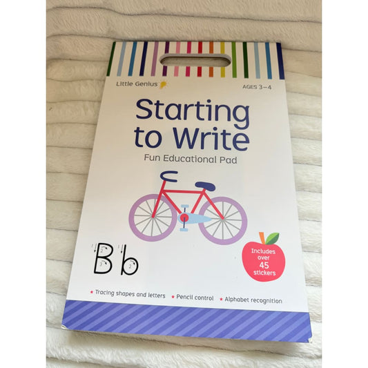 Little genius volume 2: starting to write fun educational pad books for kids - print books printed media
