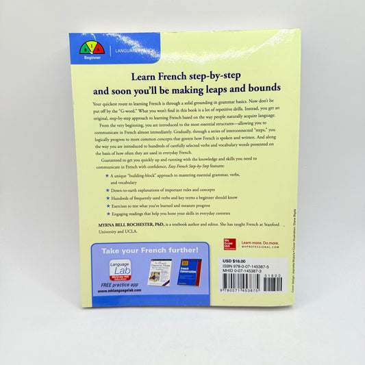 Easy french step-by-step by myrna bell rochester - print books condition: used