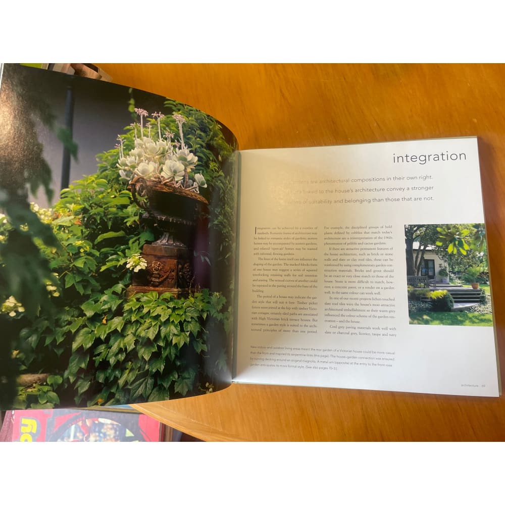 Outside: the garden designs by rick eckersley & lisa stafford - gardening accessories condition: used printed media