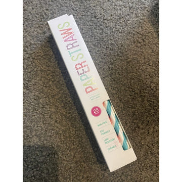 25 pack coloured paper straws - drinking straws & stirrers party supplies - seasonal & holidays decorations seasonal &