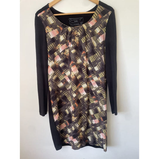 Edc size m viscose / cotton dress - dresses clothing & fashion - condition: used - dresses - long sleeve women’s apparel