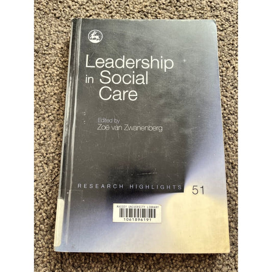 Leadership in social care edited by zoë van zwanenberg - e-books printed media