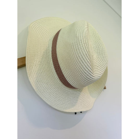 One size cream wide brim sun hat - sun hats accessories women’s apparel