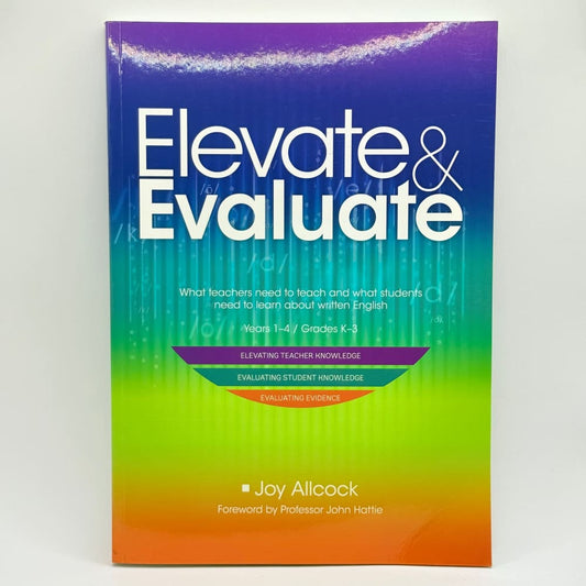 Elevate & evaluate - by joy allcock - print books what’s new printed media