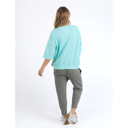 Elm mazie sweat – tonic blue – sizes 8 & 10 – rrp $79.95 - sweatshirts top women’s apparel