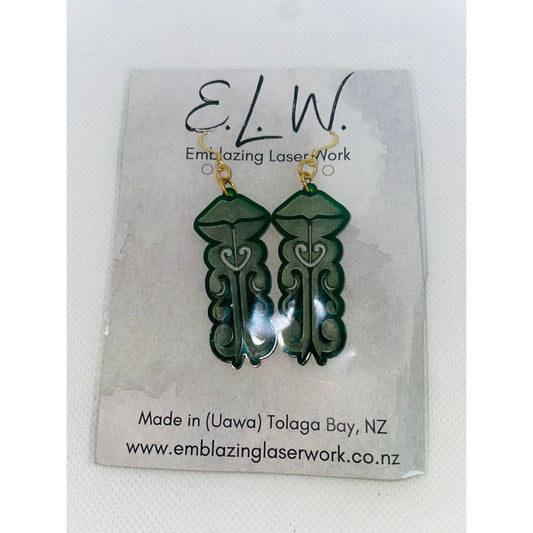 Elw emblazing laserwork earrings - earrings earrings - jewelry fashion accessories