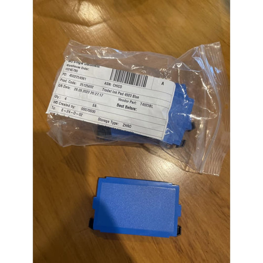 4x trodat ink pad 4923 blue - embossing stamps office supplies - stationery stationery