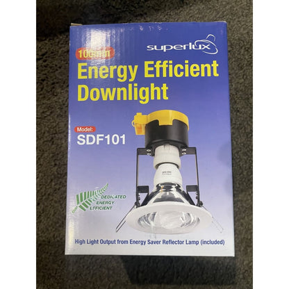 Superlux dedicated r80 energy saver downlight fitting sdf101-wh - ceiling light fixtures home & living - home decor &